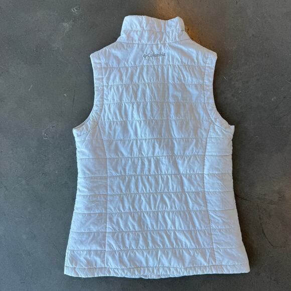 Vintage Y2k Bulleit Bourbon Columbia White Nano Lightweight Vest Small - Picture 2 of 5